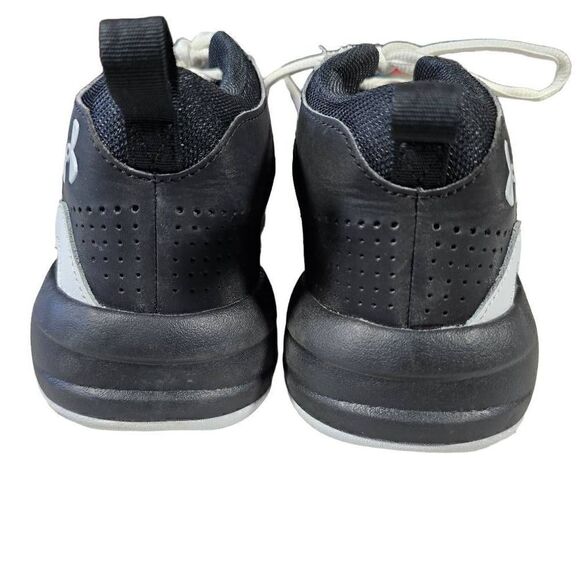 Under Armour Unisex White Black Lockdown 5 Athletic Basketball Shoes Sz M8/W9.5 - Picture 5 of 8